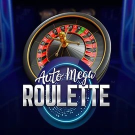 Auto Mega Roulette online game logo by Pragmatic Play on bassbetcasinos.es