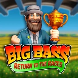Big Bass Return to the Races slot logo by Pragmatic Play at Bassbet Casino