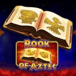 Book of Aztec slot logo by Amatic Industries at Bassbet Casino
