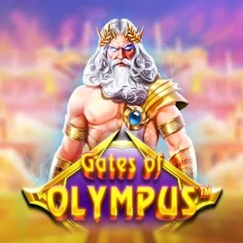 Gates of Olympus online game logo by Pragmatic Play on bassbetcasinos.es