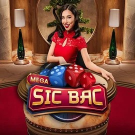 Official Live Casino logo: Mega Sic Bac by Pragmatic Play at Bassbet Casino