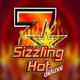 Sizzling Hot Deluxe slot logo by Novomatic at Bassbet Casino