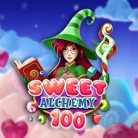 Sweet Alchemy 100 online game logo by Play'n GO on bassbetcasinos.es
